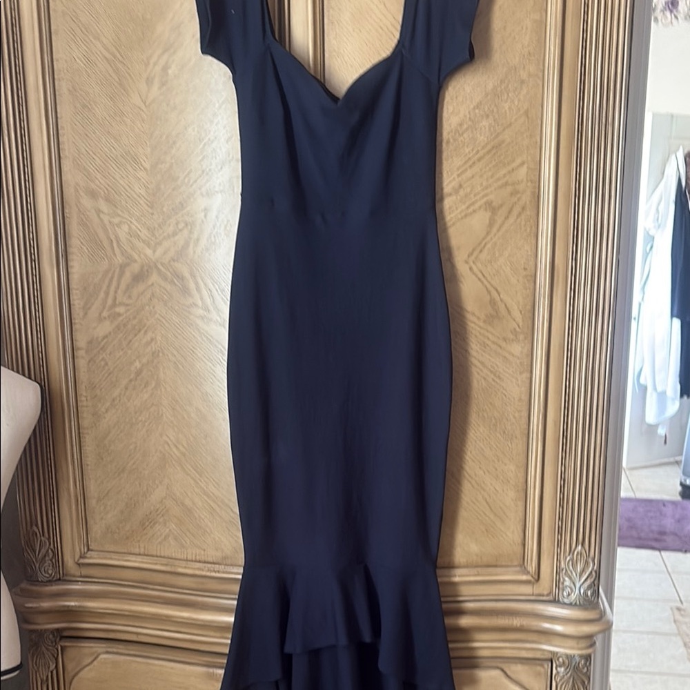 Elegant Navy Blue Women's Dress